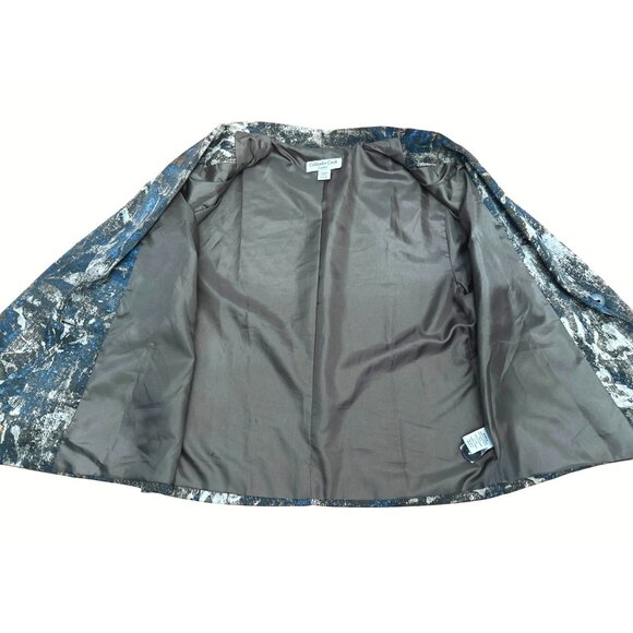 Vintage Abstract Print Womens Blazer Jacket 3/4 Sleeve size Small - Picture 8 of 12